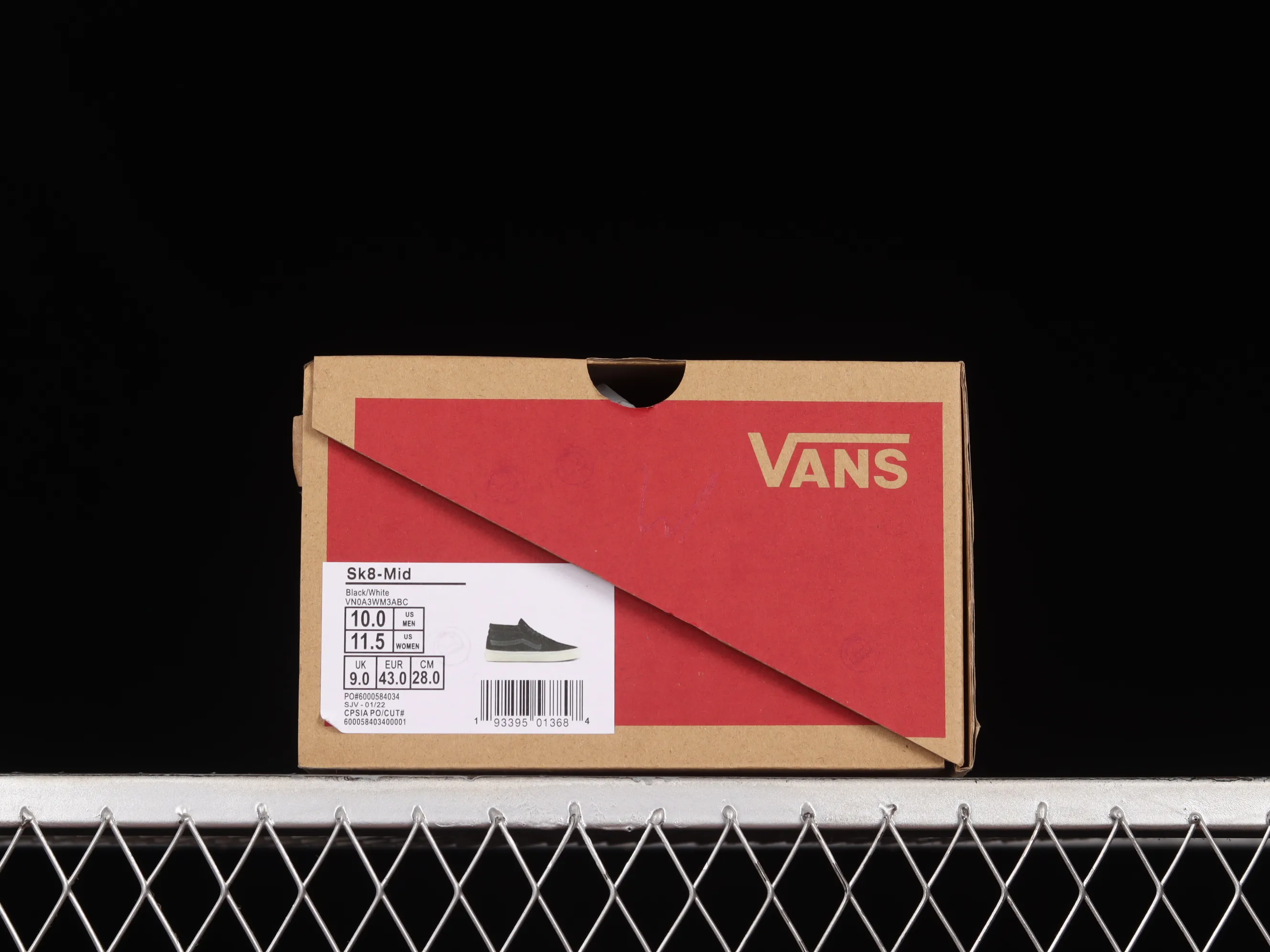 All categories Vans Vans series Vans Mid Vans China Vans SK8-Mid Vans transparent luminous black Chinese casual sneakers VN0A3WM3ABC
